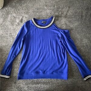 INC International Concepts Royal Blue Knit Top